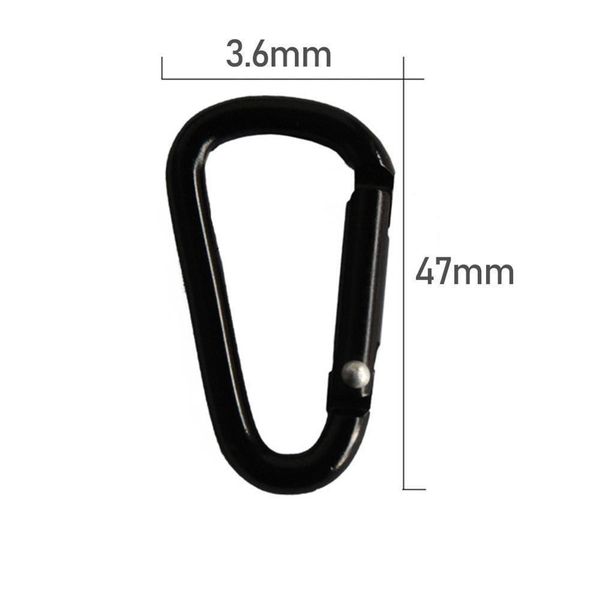 

1 5 pcs aluminum alloy carabiner keychain outdoor tool snap buckle mountaineering camp fishing lock hook camping clip clim v5b9 h wmtsud