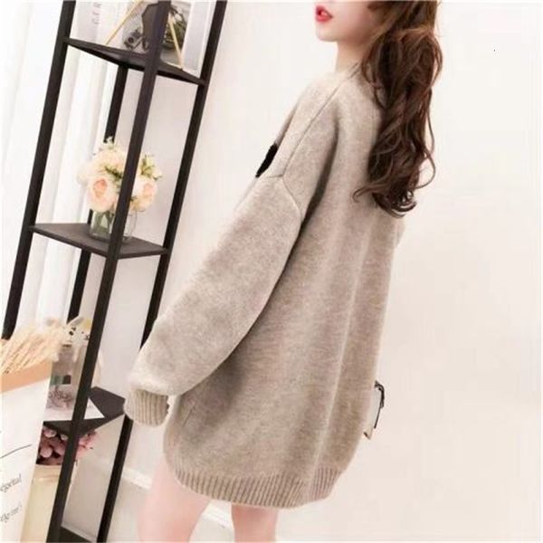 

springtime autumn face smiling impression woman's knit neck long casual sleeve knitted shirt female oqiz, White;black