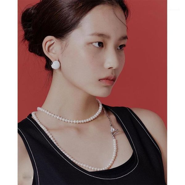 

joolim cute high end gold filled white red blue enamel ball earring party earring gift to women1, Golden;silver