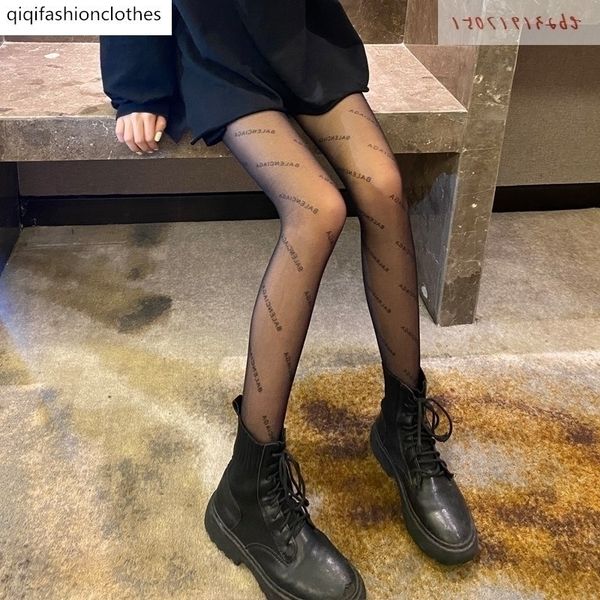 

xiaoxiang cc letter silk stockings black thickened plush autumn winter net red tide brand women's fake, White;black