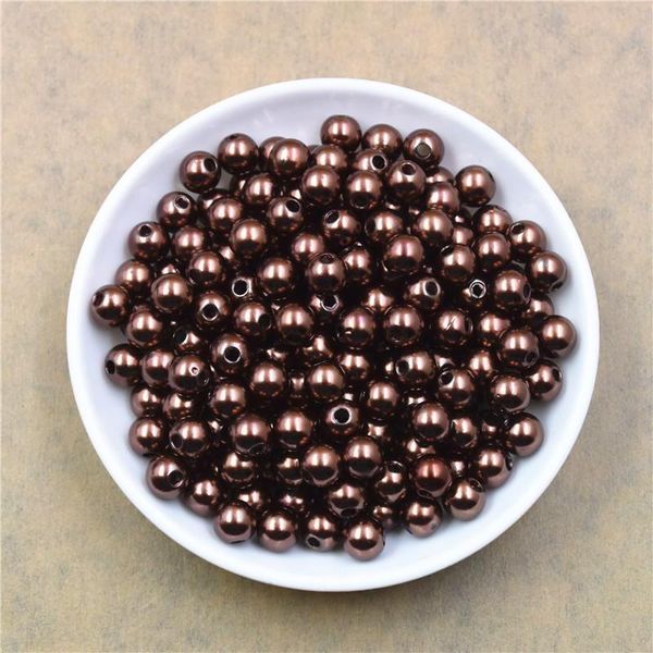

100pcs lot 4 6 8 10 12mm with hole imitation pearl beads round plastic acrylic spacer bead for jewelry making findings supplies h bbyqpe