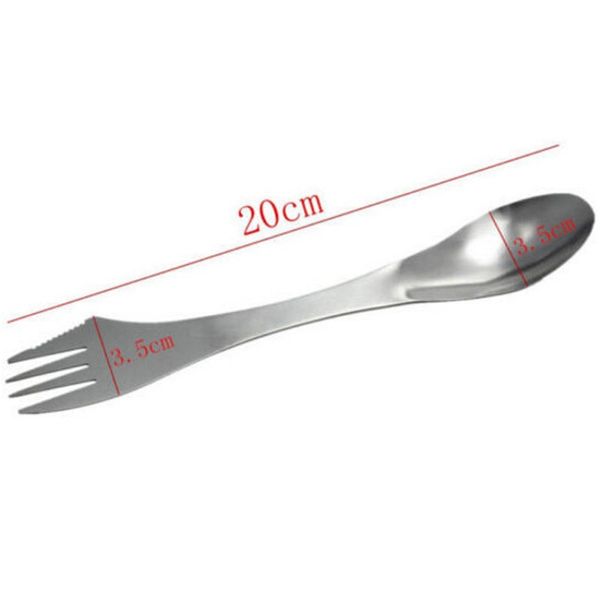 

1 шт. 3 pictic the fike открытая столовая посуда длинные столовые приборы серс вилка ложка путешествия портативные лагерные технические приб