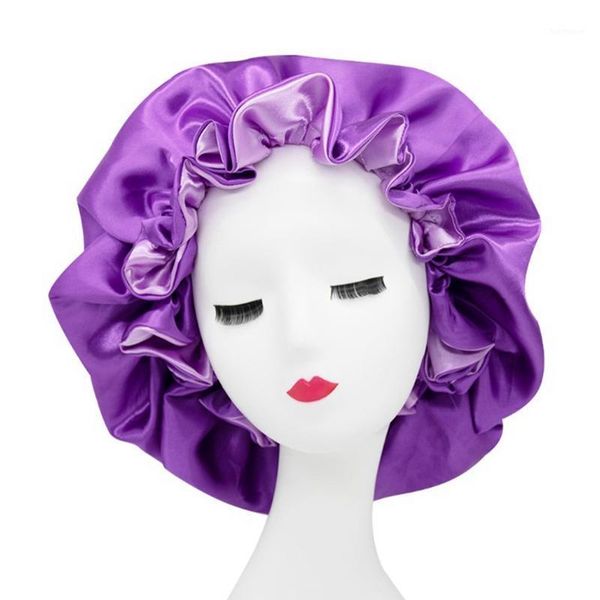 

muslim women turban night sleep cap satin silky elastic bonnet hair loss hat head cover adjust beanies skullies islamic tb-1211, Blue;gray