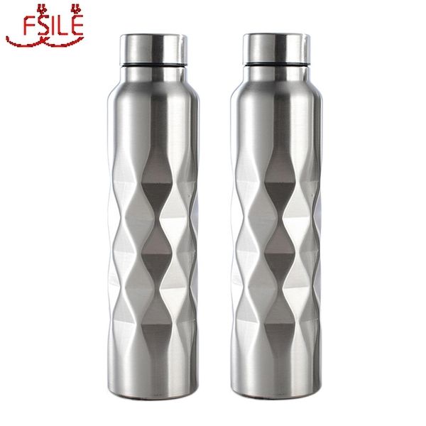 Borraccia da 1000 ml in acciaio inossidabile a parete singola (NON thermos) Bottiglie sportive da palestra Bottiglia portatile per bevande Cola senza BPA 201221