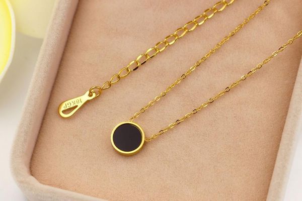 

classic stainless steel necklace for women designer jewelry smiling face necklace women 2020 statement necklace kn016 wmtmds, Silver