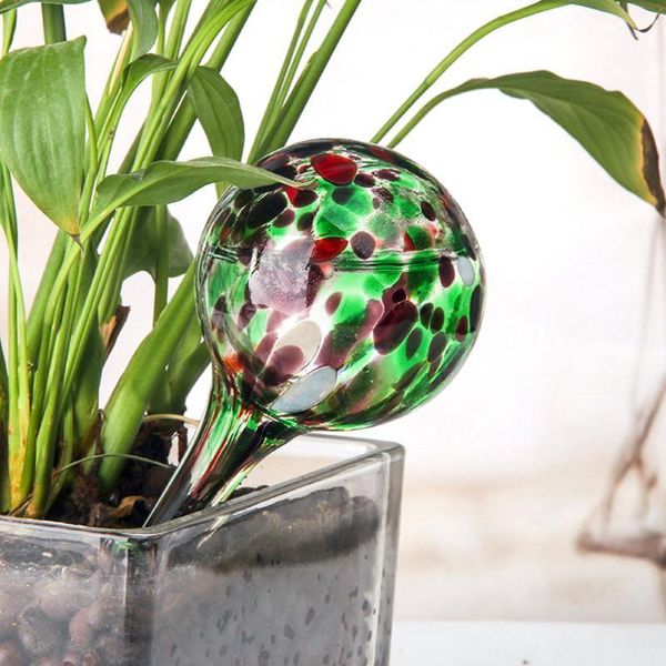 

watering equipments 1pc irrigation ball plant spheres globes outdoor garden pot glass colourful supplies sprinkler household1