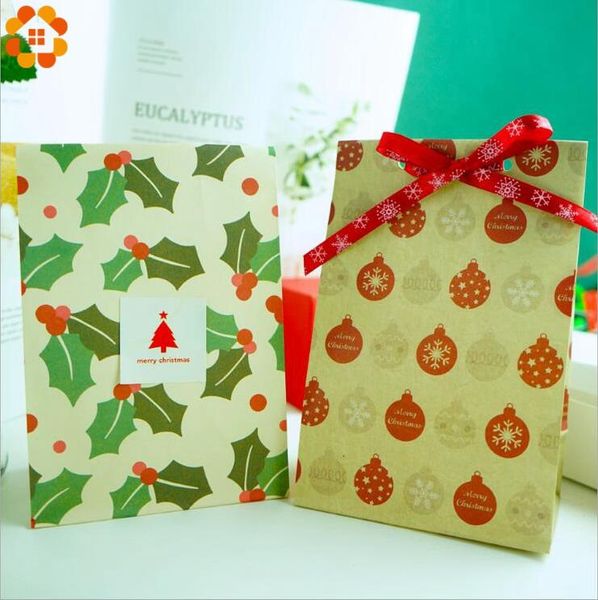 

3pcs set mix types merry christmas candy gift bags snowflakes snowman guests packaging gift boxes christmas party decor supplies wmtavl