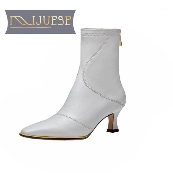 

mljuese 2021 women soft ankle boots microfiber zippers boots winter short plush square toe high heels women1, Black