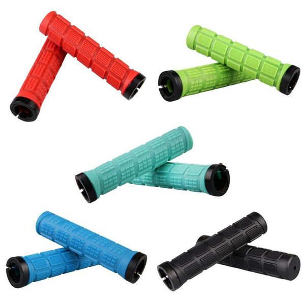 

1pair non-slip lock-on rubber bicycle handle mtb road bike handlebar grip cover y98f 1pair non-slip q wmtmgm