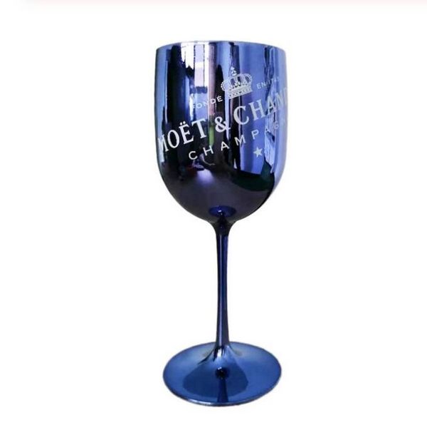 

2pcs wine glasses champagne plastic electroplated white, pink gold ps goblet moet cup