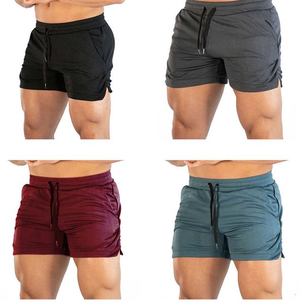 

men's gym shorts training running sport workout lace-up pockets fitness basketball boxer, White;black