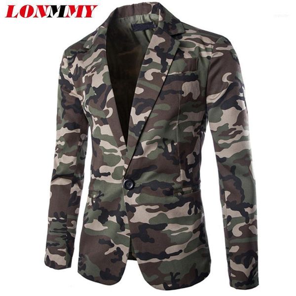 

lonmmy camouflage suit men coon style male blazer masculino slim fit mens clothing mens blazer jacket slim fit casual11, White;black