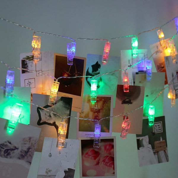

1.5 3 6m photo battery holder holder led string frate battery powered holiday fairy lights для рождества новогоднее свадебное украшение комн