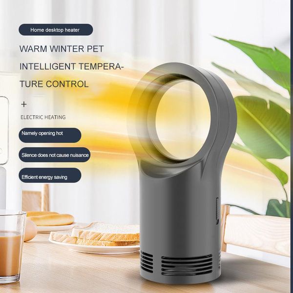 

new small household leaf less fan heater quiet deskair fan mini electric heater warm air home office room heaters
