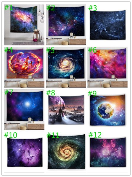 150 * 130 cm Notte Amazing Stellato Stellato Star Star Tapestry 3D Stampato Parete appeso Immagine Bohemian Beach Asciugamano Tavolo Tavolo Coperte di stoffa Sea Way EEA4