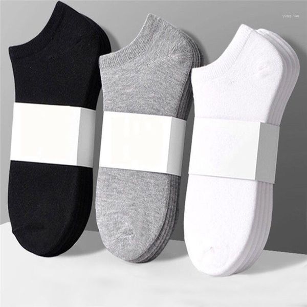 

5pair/lot fashion men women boat socks summer autumn non-slip invisible cotton socks male female shallow mouth ankle sock1, Black;white