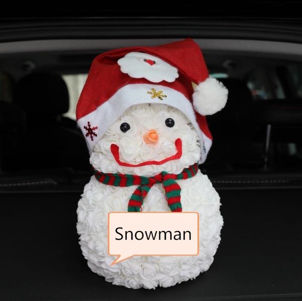 

everlasting imitation 30cm soap rose flower christmas decorations valentine girl friend snowman gift sn1567