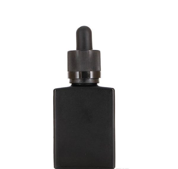 

30ml black frosted glass liquid reagent pipette dropper bottles square essential oil perfume bottle smoke oil jllhvq sport777