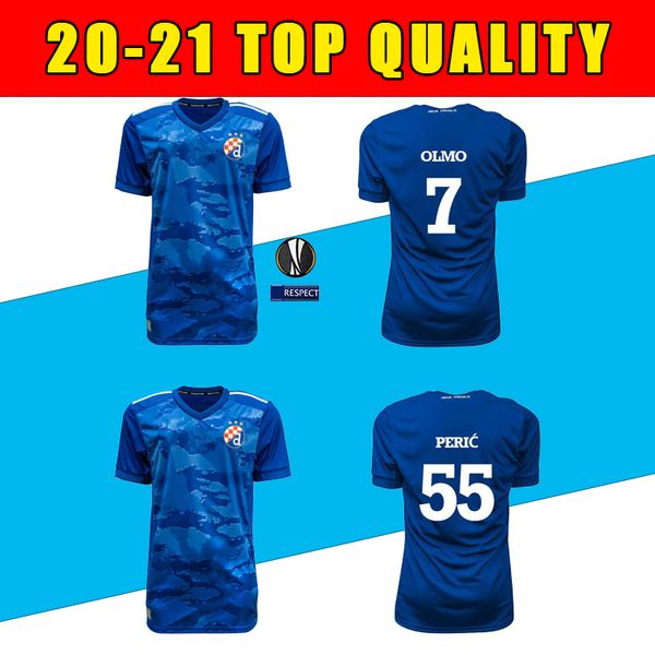 

2020 2021 dinamo zagreb maillots de foot soccer jersey olmo gojak 20 21 home football shirt s-2xl, Black;yellow