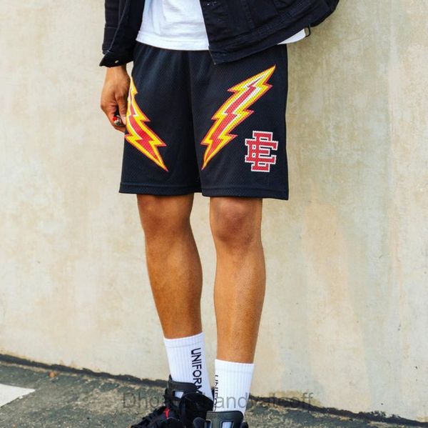 

men's summer shorts eric emanuel brand newyork city skyline mesh short gyms pant print sports pants ee women basic lightning beach work, White;black