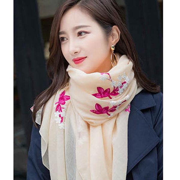 

plain embroidered floral viscose scarf shawl from bandana print cotton scarves and wraps foulards sjaal muslim hijab, Blue;gray