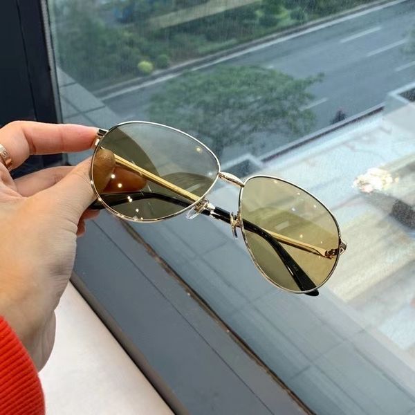 

metal gold frame light brown lens pilot sunglasses 0138 mens fashion sunglasses sonnenbrille with case, White;black