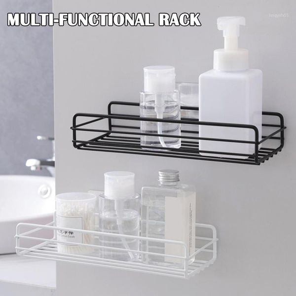 

newly iron kitchen bathroom shower shelf storage suction basket caddy rack xsd881
