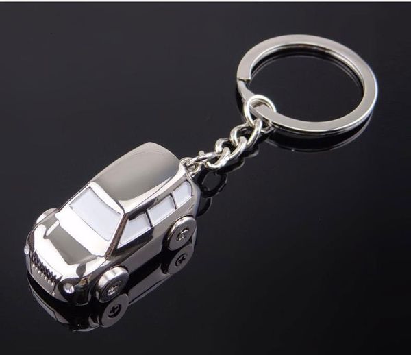 

car alloy keychain keyring pendant model key chain ring holder, Silver