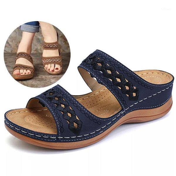 

women sandals fashion wedges shoes for women slippers summer shoes with heels sandals flip flops beach casual1, Black