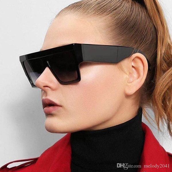 

american hipster big square sunglasses men and women retro wild street ssunglasses ins net red sunglasses 8 colors, White;black