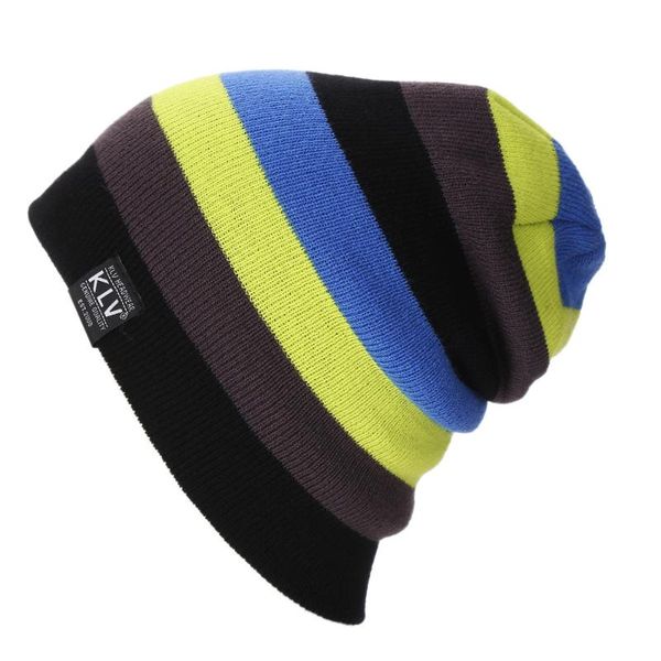 

2020 women warm ski cap fashion beanie knitting hat hip hop rainbow hats for women, Blue;gray