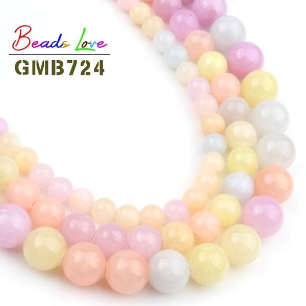 

wholesale натуральный светлый красочные газеты topazs камень круглые свободные шарики для ювелирных изделий 6 8 10 мм diy браслет ожерелье 1