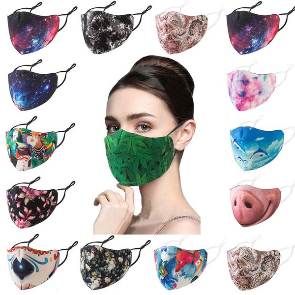 

fashion face masks washable dust-proof breathable reusable mask adjustable ear buckle sunscreen mask