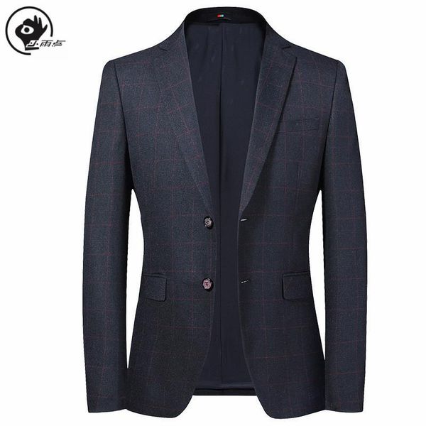 

little raindrop mens jacket brand slim fit designs man plaid blazer male suit single breasted korean style clothing men kg-696, White;black