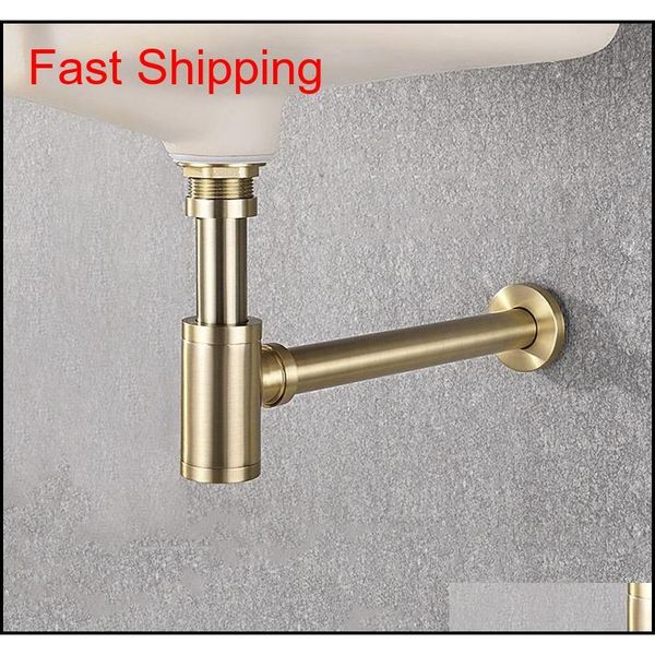 

brass body basin wast drain wall connection plumbing p-traps wash pipe bathroom sink trap black/br jllhdh bdefight