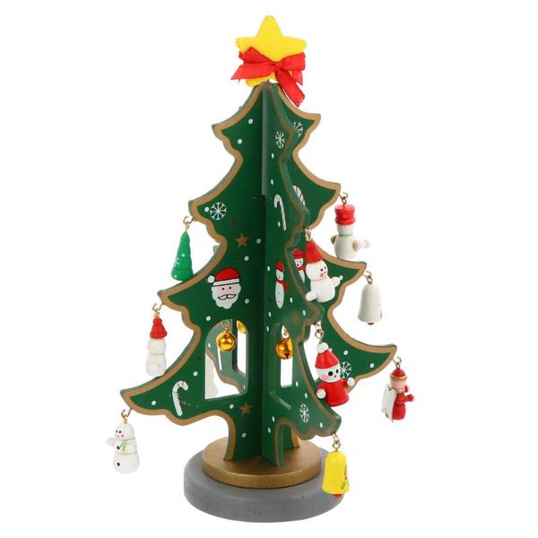 

christmas decorations festival wooden tree adornment deskornament decor