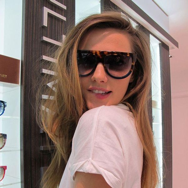 

sunglasses cat eye woman vintage retro flat thin shadow sun glasses square pilot luxury designer large black shades, White;black