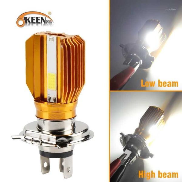 

okeen h4 led motorcycle headlight 12v led h4 bulbs moto 3400lm hi/lo white 6500k motorbike head lamp scooter accessories1