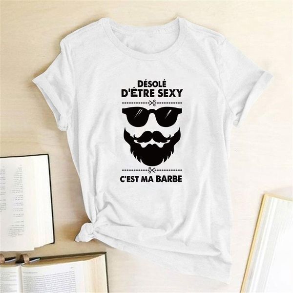 

bearded male printing t-shirts women shirts summer graphic tees women funny woman clothes casual o neck camisetas mujer verano, White