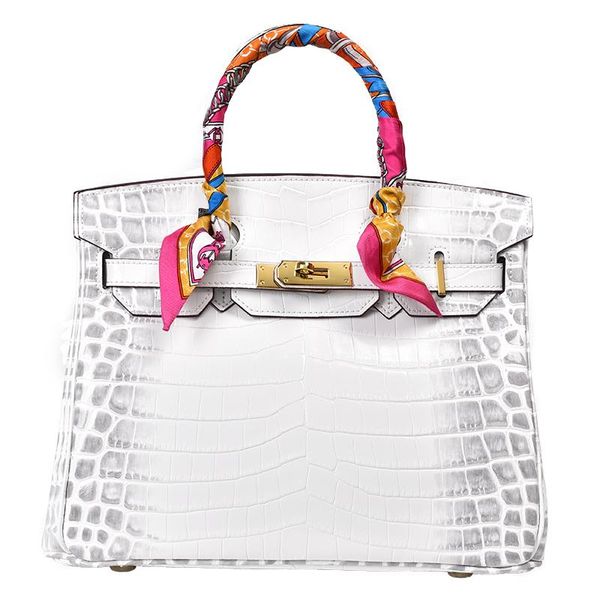 

european grand prix crocodile birkin bag european and american tote womens big bags 2020 new genuine leather ladies bags kelly bag white, Black;red