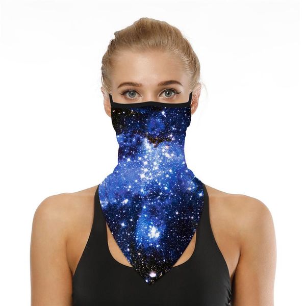 

25# scarves face dust scarf print seamless ear scarf sports neck tube face dust riding ear bandana, Blue;gray