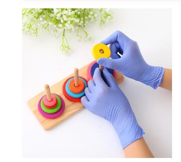 

factoryss70cleaning rubber 100pcs disposable household nitrile experiment latex catering gloves universal left and right hand