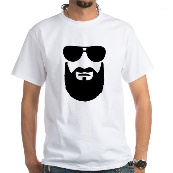 

full beard sunglasses t-shirt mustache1, White;black