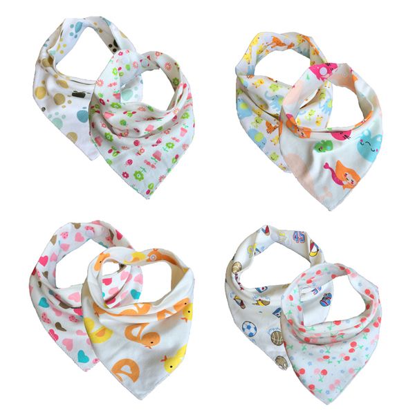 

80pcs/lot wholesale cotton baby towel toddler newborn triangle scarf babero girls feeding smock infant bibs baby accessories y200710