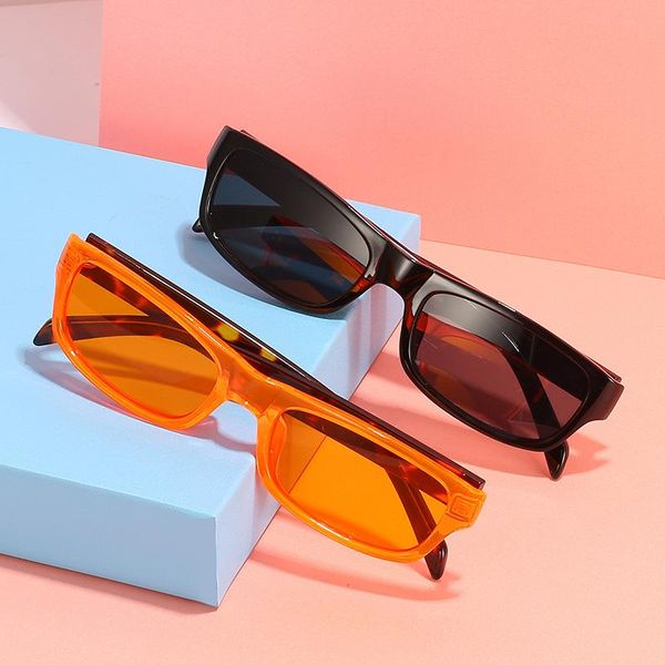 

fashion trend small frame women men rectangular sunglasses european and american style sun glasses uv400 hd lenses, White;black
