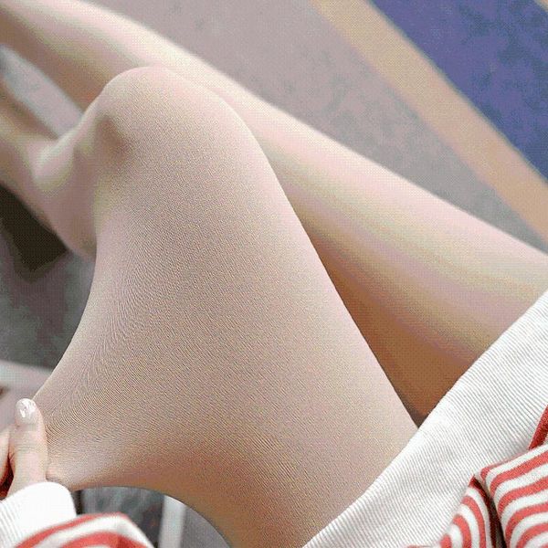 

bare legs, naked sense, artifact, flesh color, stockings, leggings, leggings, women's spring and autumn wear skin color plush, Gray