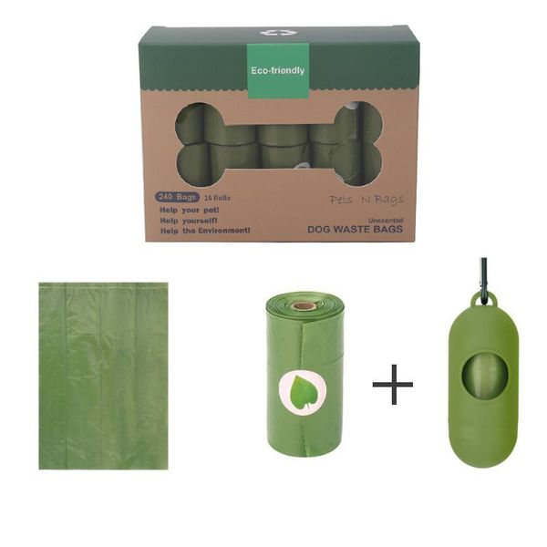 

8/20 rolls dog poop bag biodegradable eco-friendly pet waste bags dispenser outdoor carrier pet poop bags dog accessories bbygic xmhyard