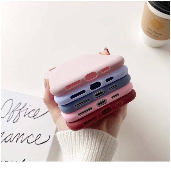 

luxury matte soft sile phone case for 12 11 pro xs max x xr 6 6s 7 8 plus se2 shockpro wmtnha