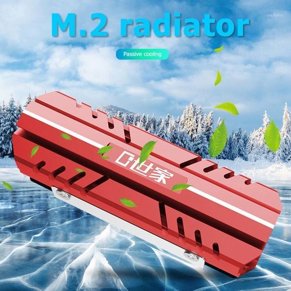 

fans & coolings m.2 2280 nvme ngff pci-e ssd aluminum heatsink cooler passive heat dissipation cooling pads solid state hard disk radiat1