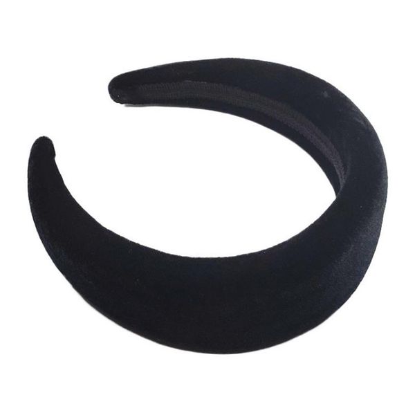 

women thick velvet hair hoop fashion elegant hairbands lady plastic headbands hairbands wide solid color hair accessories q sqcnsq
